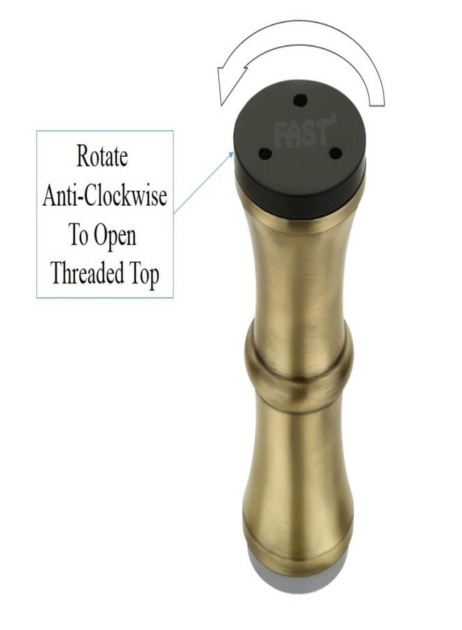 FAST FSL01 Brass Antique Heavy Duty Sofa Legs with Rubber Pads for Sofa Bed Furniture/Color Match - Gold, Brown, Black (6 Inch) - Image 3